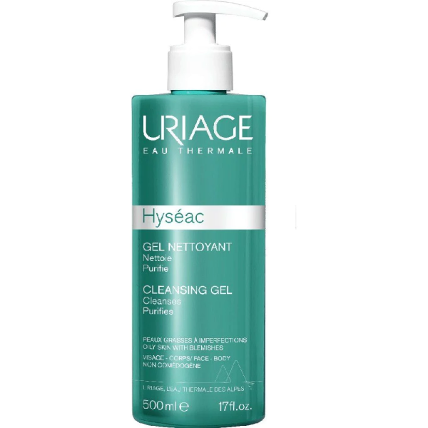 Uriage Gel Καθαρισμού Λιπαρή Επιδερμίδα, 500ml