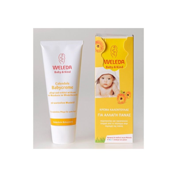 Weleda Calendula Babycreme Κρέμα Καλέντουλας Για την Αλλαγή Πάνας, 75ml