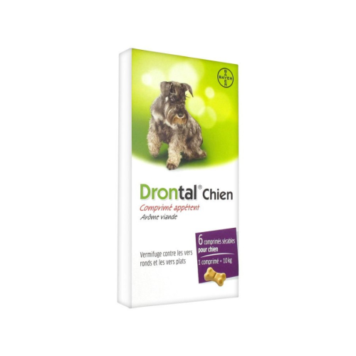 Bayer Drontal Dog Flavour 150/144/50mg Αντιπαρασιτικό Συμπλήρωμα Για Σκύλους, 6tabs