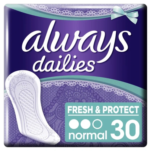 Always Dailies Fresh & Protect Normal Σερβιετάκια, 30 τεμ.