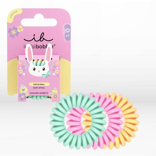 Invisibobble Original Easter Chasing Rabbits Λαστιχάκια Μαλλιών, 3τεμ