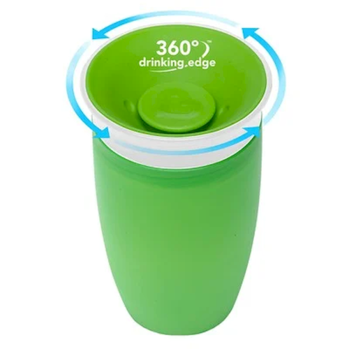 Munchkin Miracle 360° Sippy Cup Παιδικό Κύπελλο Πράσινο 12m+, 296ml