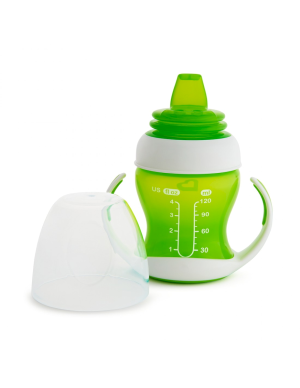 Munchkin Gentle First Cup Ποτήρι Εκπαιδευτικό Πράσινο 4+, 118ml