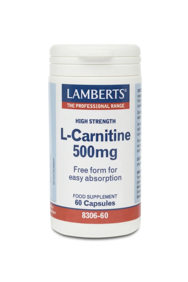 Lamberts L-Carnitine 500mg Καρνιτίνη, 60Ταμπλέτες