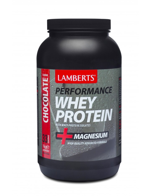 Lamberts Performance Whey Protein Προϊόν Υψηλής Ποιότητας με Γεύση Σοκολάτα, 1000gr
