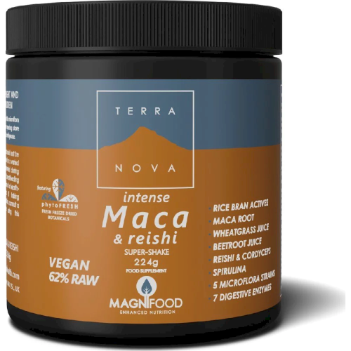 Terranova Magnifood Intense Maca & Reishi Φόρμουλα Υπερτροφών, 224 gr