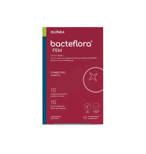 Olonea BacteFlora FEM Προβιοτικά, 10 Φυτικές κάψουλες