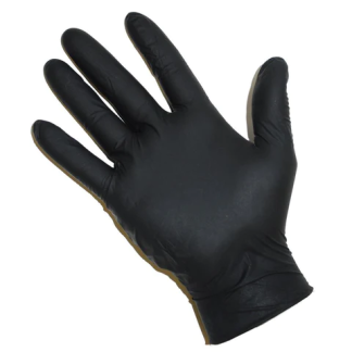 NITRILE POWDER FREE GLOVES BLACK , 100 τμχ