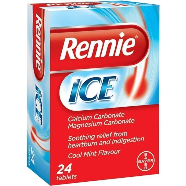 Bayer Rennie Ice Για Το Στομάχι, 24 Μασώμενα Δισκία