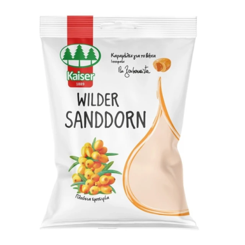 Kaiser Wilder Sanddorn Καραμέλες Για το Bήχα με Ιπποφαές, 90gr