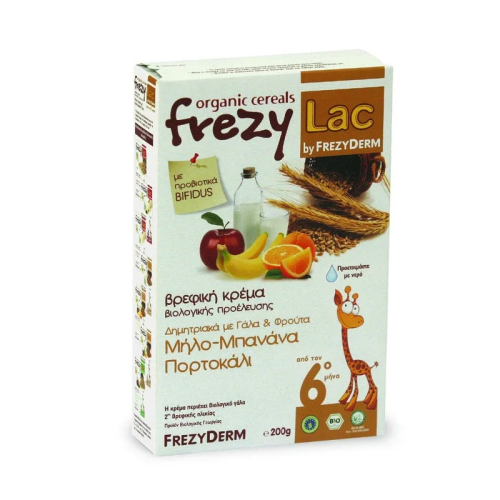 Frezylac Bio Cereal Δημητριακά-Γάλα-Φρούτα, 200gr