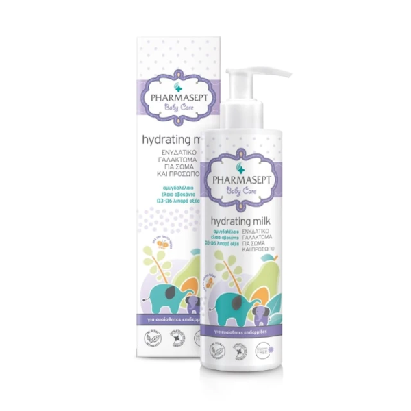 Pharmasept Hydrating Milk Βρεφικό Ενυδατικό Γαλάκτωμα Για Σώμα Και Πρόσωπο, 250ml