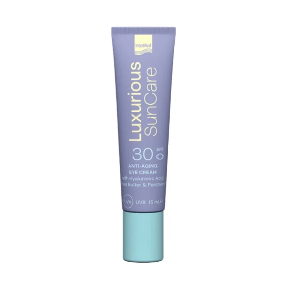 Intermed Luxurious Anti-Αgeing Sunscreen Eye Cream SPF30 Αντηλιακή Αντιγηραντική Κρέμα Ματιών, 15ml