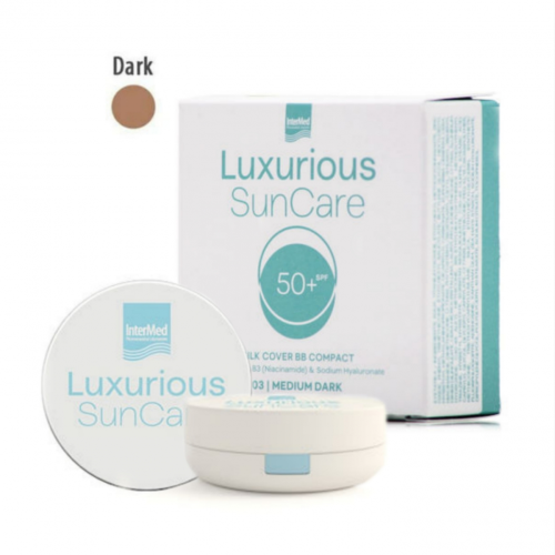 Intermed Luxurious Sun Care Silk BB Compact 02 Dark SPF50+, 12gr