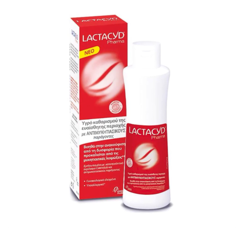 Lactacyd Pharma Antifungal Wash Υγρό Καθαρισμού Ευαίσθητης Περιοχής με Αντιμυκητιασικούς Παράγοντες, 250ml