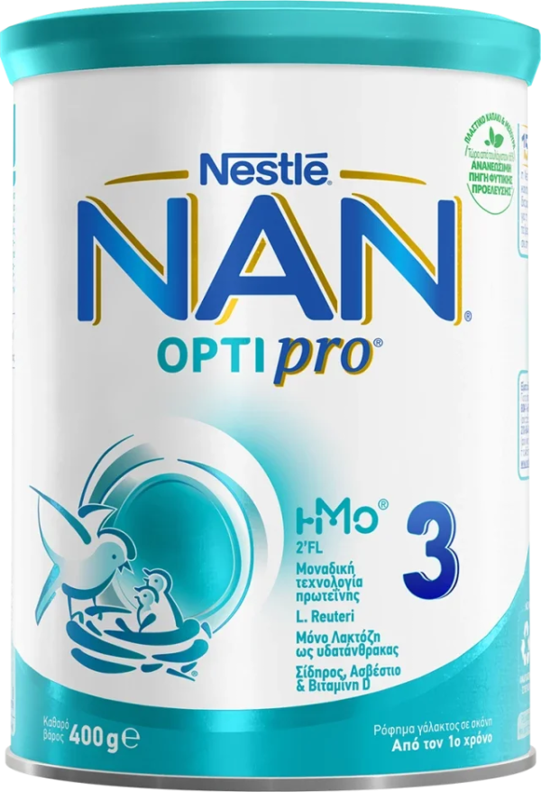 Nestle Nan Optipro 3 Γάλα σε Σκόνη 12m+, 400gr