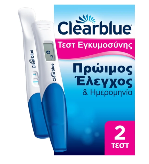 Clearblue Τεστ Εγκυμοσύνης Πρώιμος Έλεγχος, 2Τεμάχια