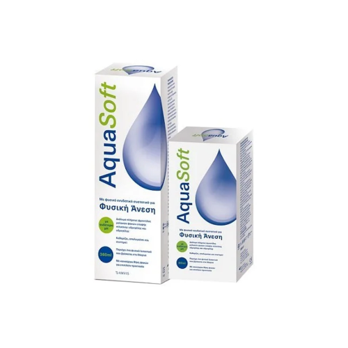 Amvis Promo AquaSoft Moisture Comfort Υγρό Καθαρισμού Φακών Επαφής & Θήκη Φακών, 360+60ml
