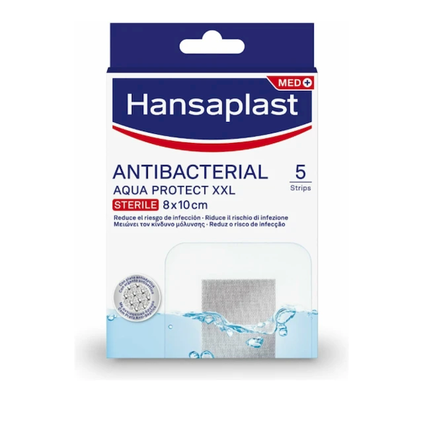 Hansaplast XXL Αδιάβροχα Αποστειρωμένα Επιθέματα 8x10cm, 5Τεμάχια