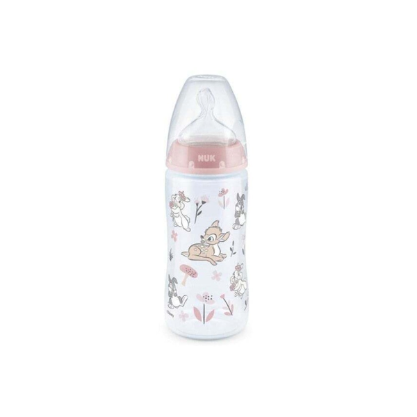 Nuk Disney Classics First Choice Plus Bambi Μπιμπερό με Θηλή Σιλικόνης 6-18m, 300ml