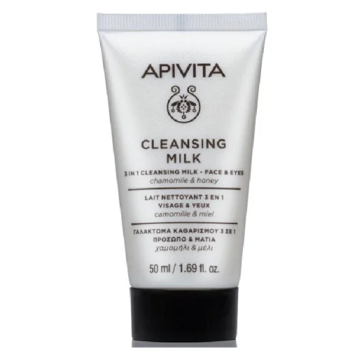 Apivita Cleansing Milk 3 In 1 Cleansing Milk for Face & Eyes 50ml