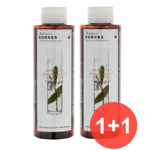 Korres Δάφνη & Echinacea Σαμπουάν Για Πιτυρίδα & Ξηροδερμία 1+1 Δωρο 250 ml