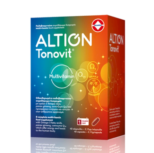 Altion Tonovit Multivitamin Πολυβιταμινούχο Συμπλήρωμα, 40Κάψουλες