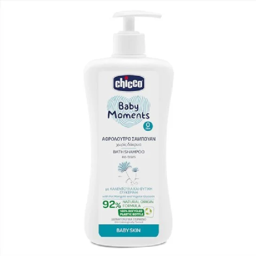 Chicco Baby Moments, Αφρόλουτρο Σαμπουάν Με Καλέντουλα 0m+ 750ml.