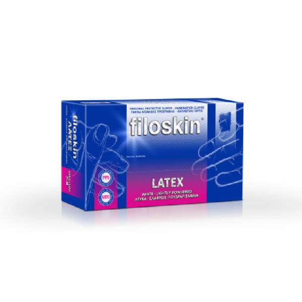 Filoskin Γαντια Latex Με Πούδρα 100τεμάχια